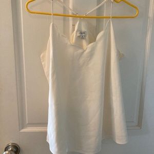 j crew scalloped top